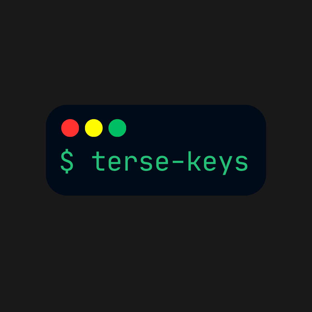 Terse Keys